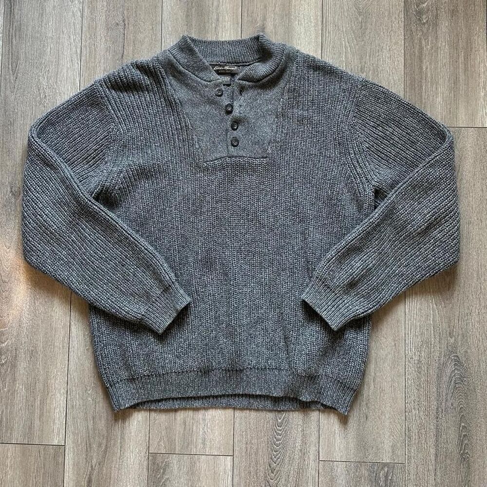 Eddie-bauer Men's Grey Jumper - Picture 1 of 6